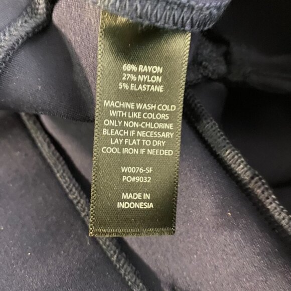 Betabrand Yoga‎ Dress Pants Straight Leg Blue Women's Medium Petite PT-805 - Picture 6 of 6